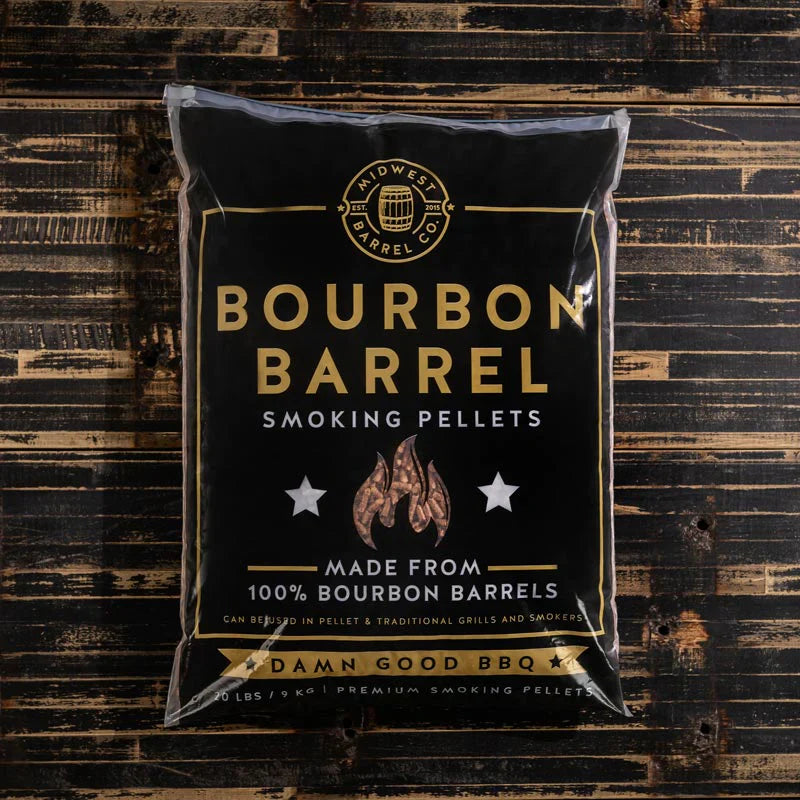 Midwest Barrel Company | Bourbon Barrel BBQ Smoking Wood Pellets