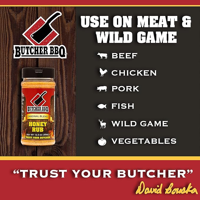 Butcher BBQ - Original Blend: Honey Rub 12.5oz.