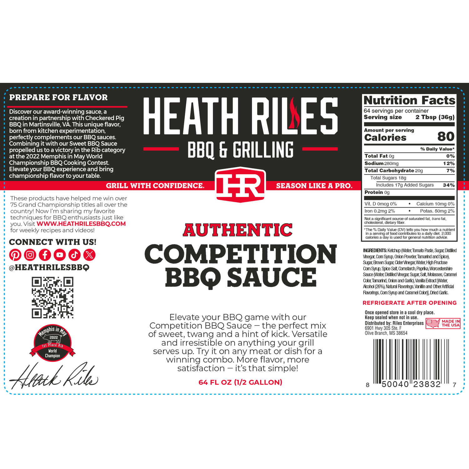 Heath Riles | Competition BBQ Sauce