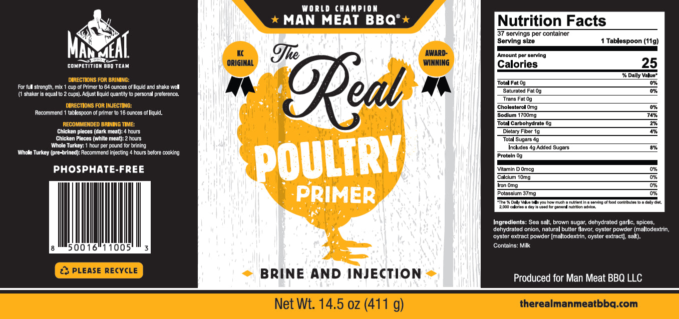 Man Meat BBQ | The Real "Poultry Primer" Brine & Injection